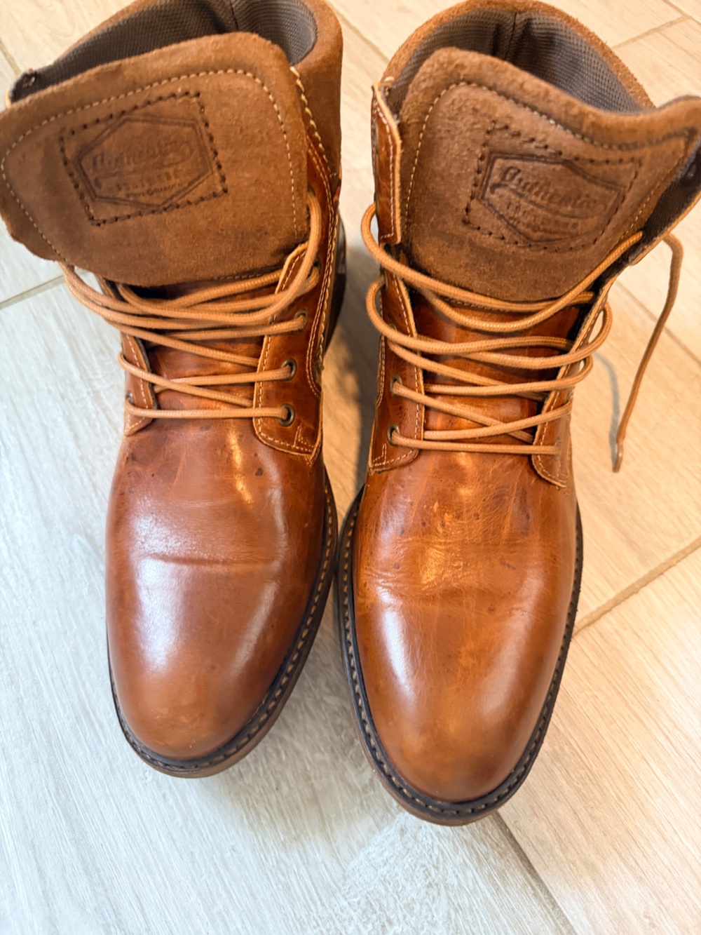 Steve Madden Rare Artist Handmade Tan/Brown Leather Men’s Chukka Boots 11